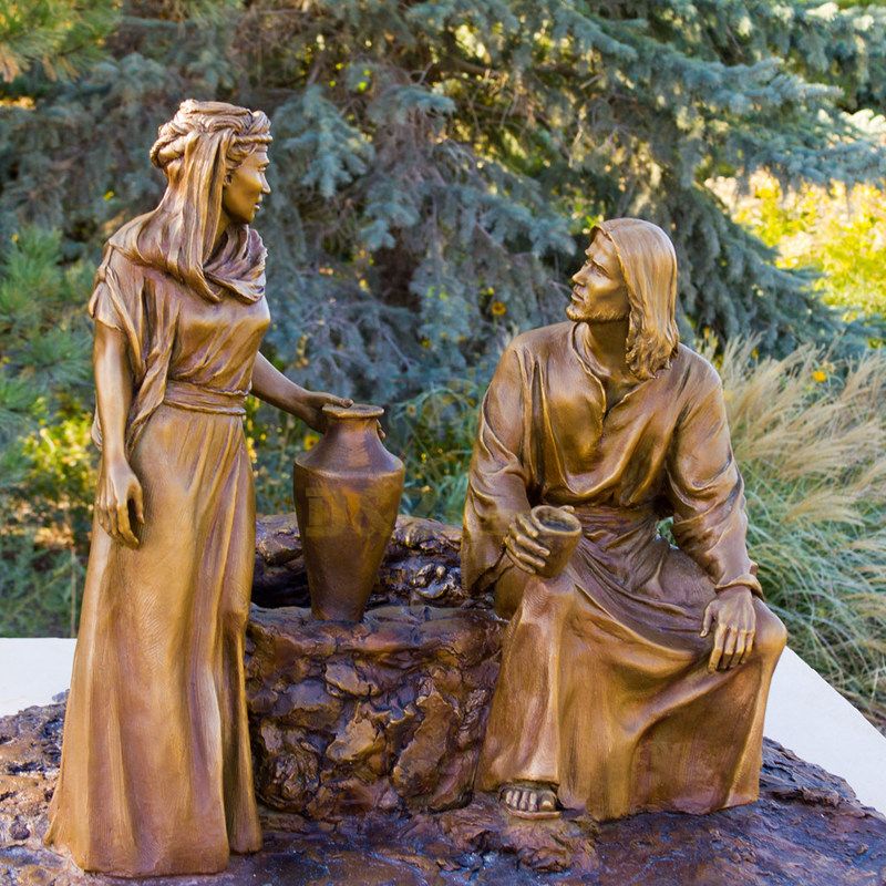 Life Size Bronze Religious Statues Jesus And Saint Religious Metal Cast Sculpture