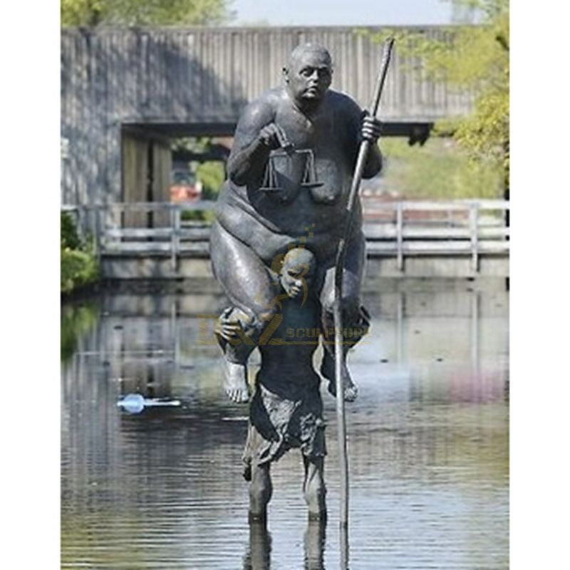 Woman Statue Bronze Woman Statue Fat Woman Art Sculpture