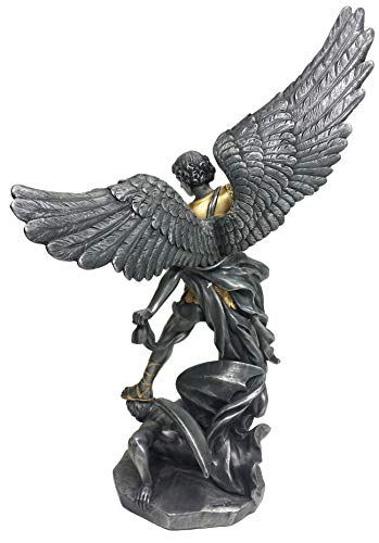 Garden decor life size bronze saint michael archangel statue