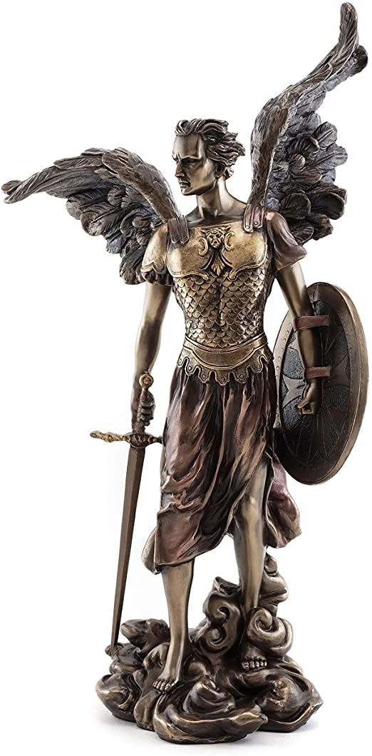 Religious bronze crafts statue st michael figure