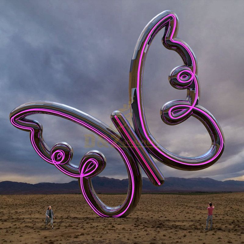 Design by famous artist Ken Kelleher Garden Stainless Steel Butterfly Sculpture
