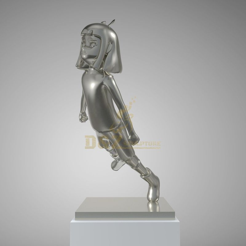 Design by famous artist Ken Kelleher High Polishing Flying Girl Stainless Steel Sculpture