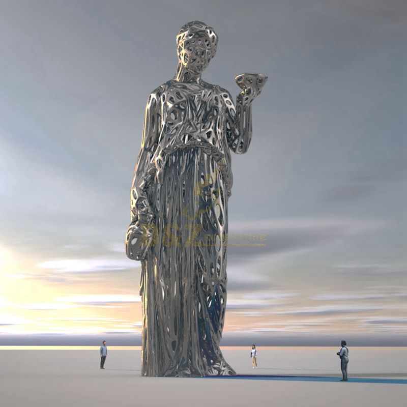 Design by famous artist Ken Kelleher Large Size Stainless Steel Woman Sculpture
