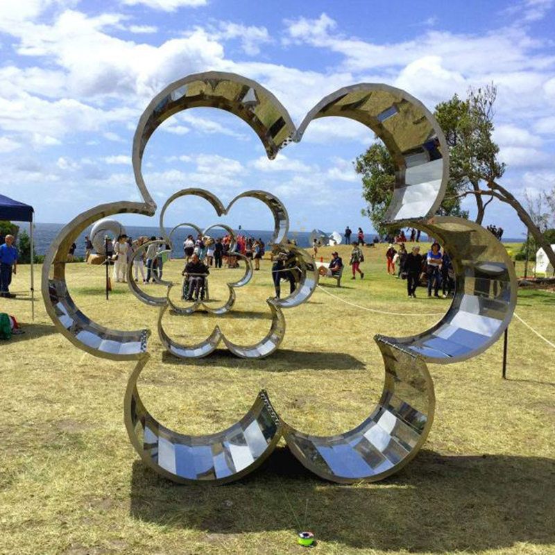 Large Modern Design Stainless Steel Circle Sculpture