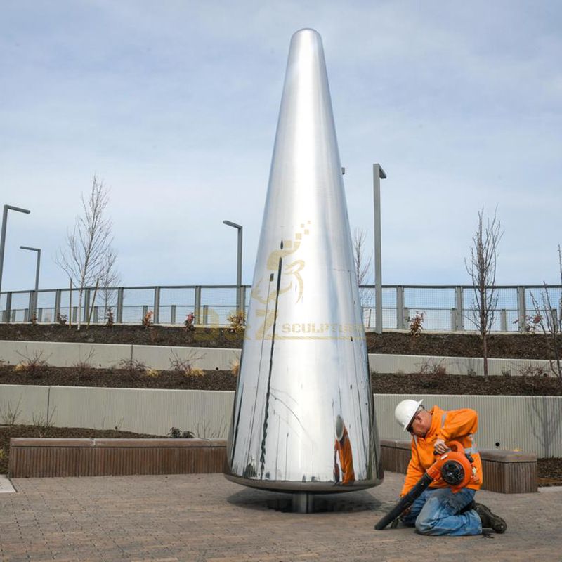 Outdoor Large Round Stainless Steel Sculpture