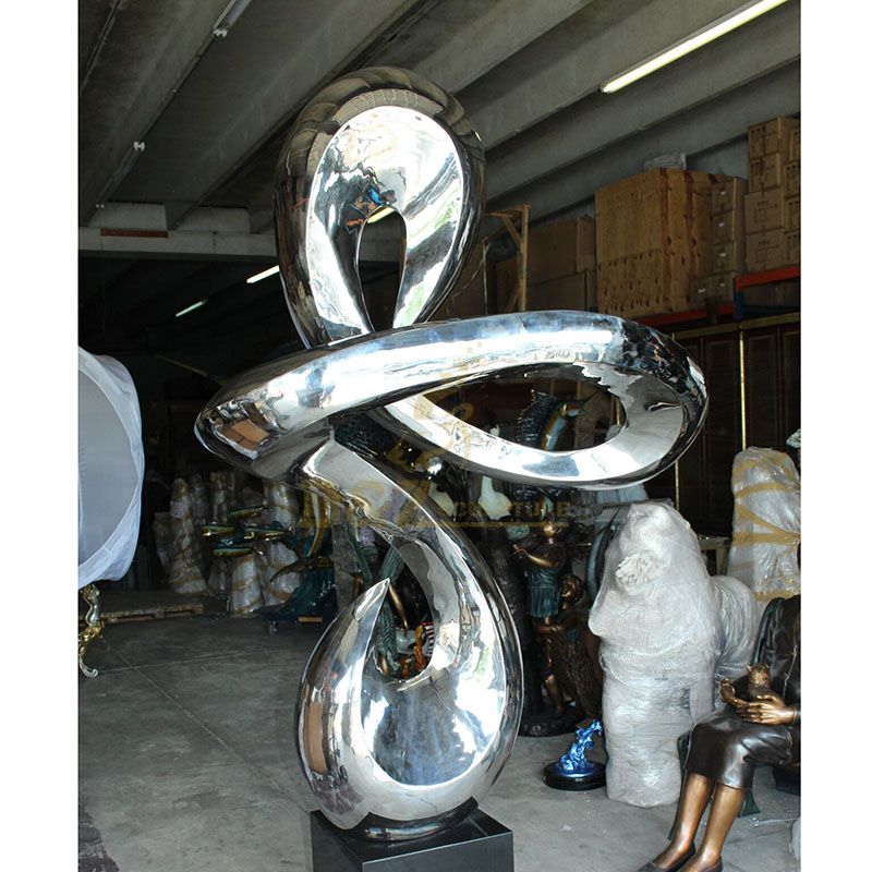 Mirror Polished Contemporary Sculpture Stainless Steel Sculptures