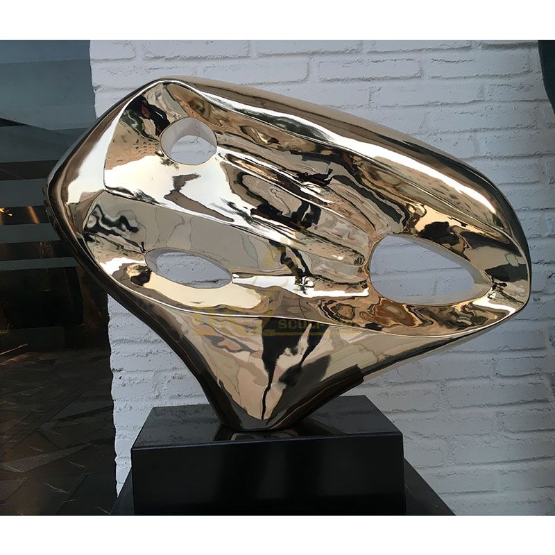 Metal Garden Sculptures High Polished Stainless Steel Sculpture