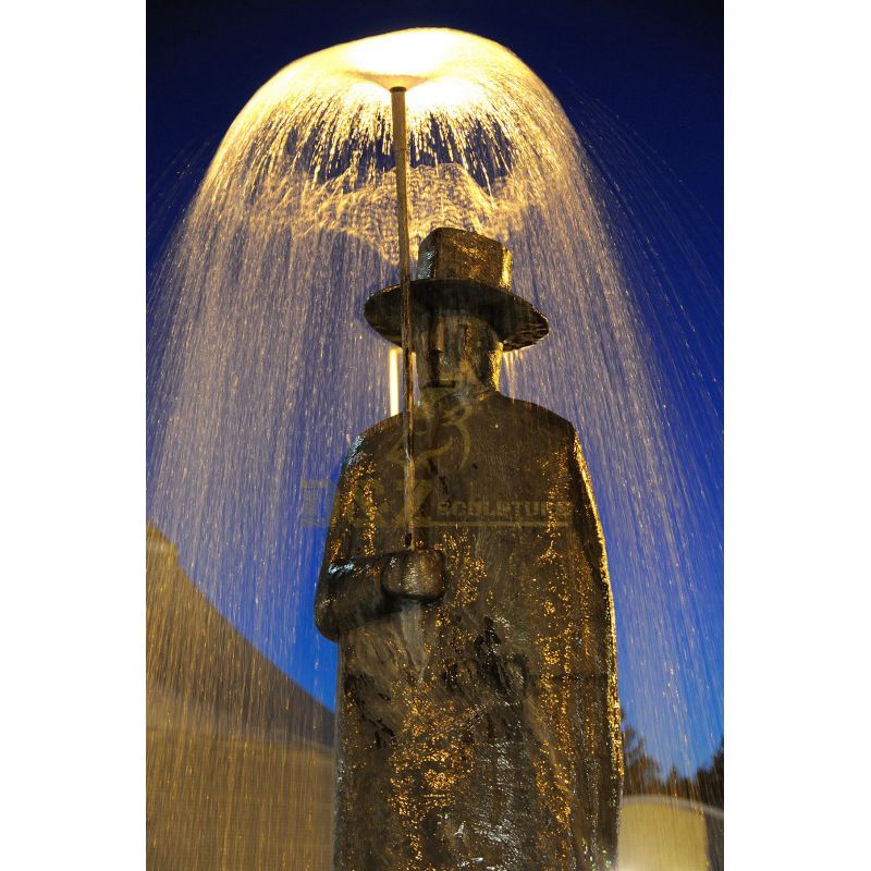 outdoor bronze water fountain statue for sale