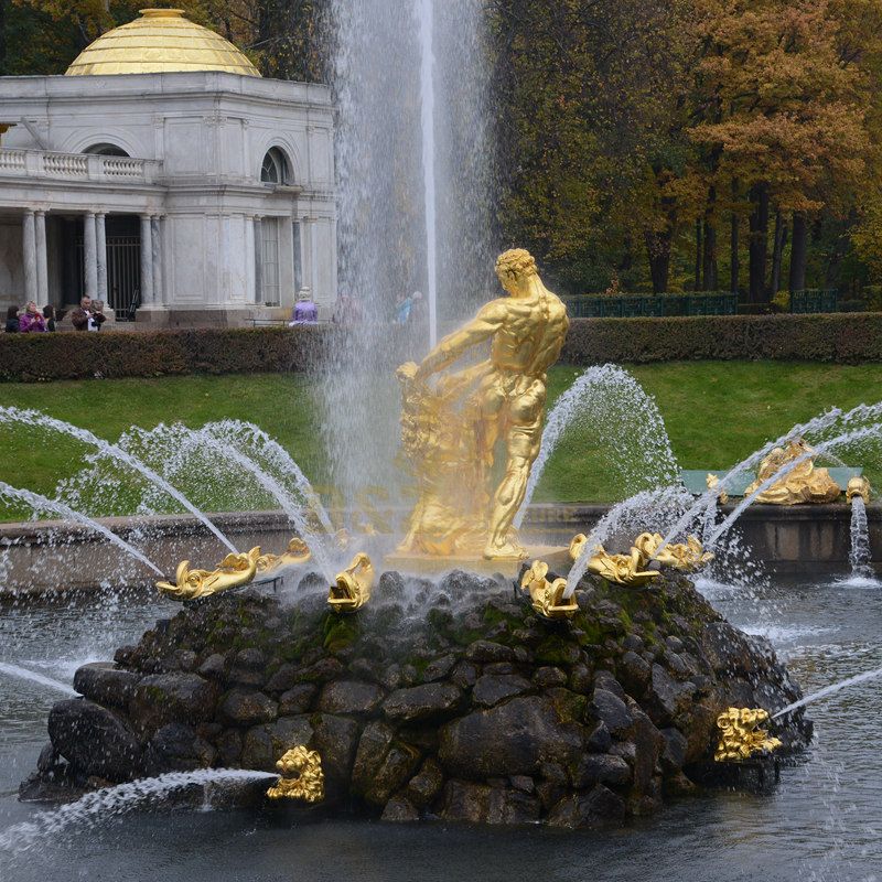 Garden Outdoor Sculptures Large Bronze Water Fountain