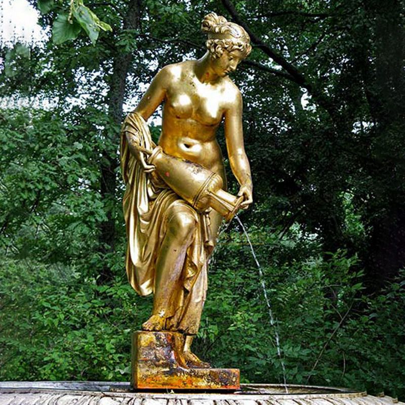 Bronze Nude Girl Fountain Statue for sale