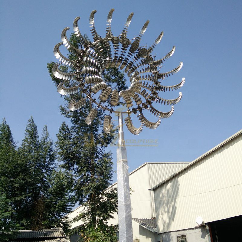 Stainless Steel Garden Wind Spinner Kinetic Sculpture