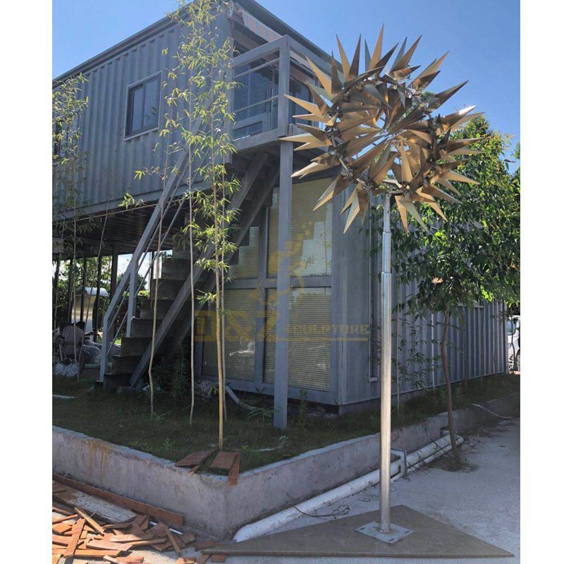 Outdoor Decorative Art Stainless Steel Wind Kinetic Sculpture