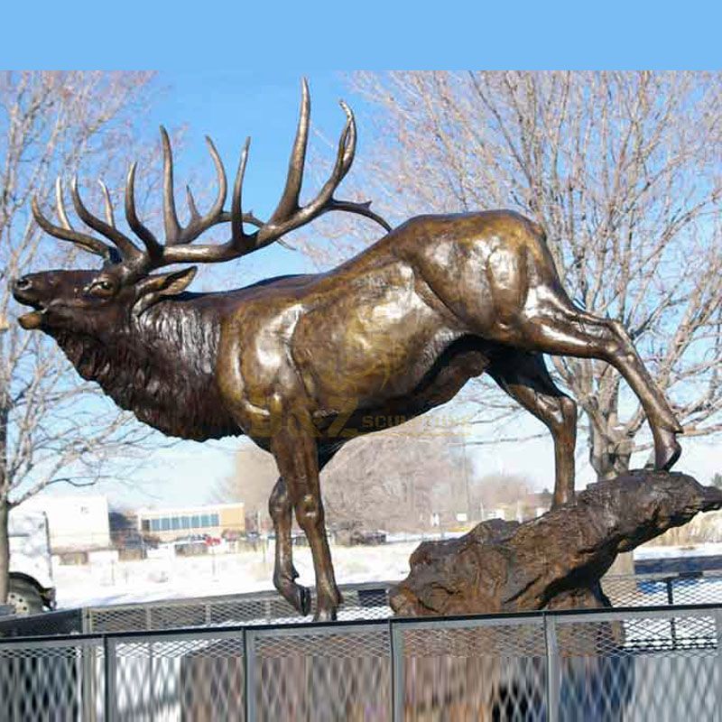 Outdoor Large Bronze Animal Antelope Sculpture