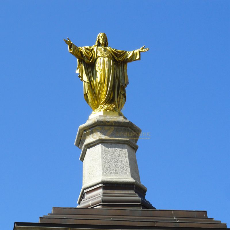 Large Brass sculpture Bronze Jesus Statue