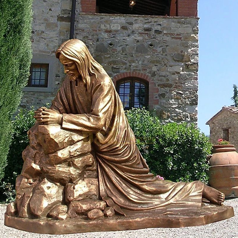 Commercial Street Figure Sculpture Cast Bronze Jesus Statue