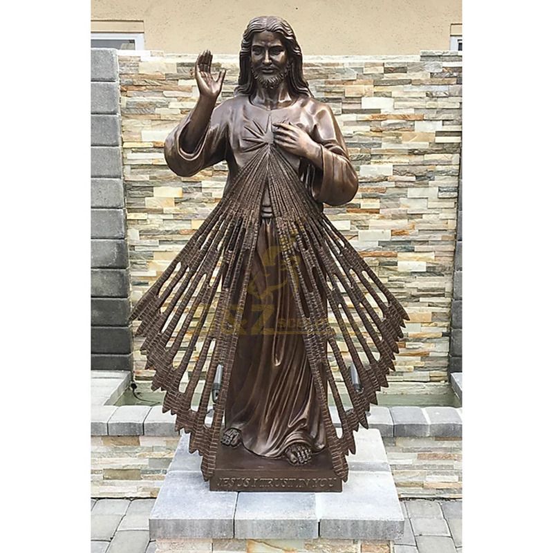 Life Size Bronze Jesus Art Statue Copper Holy Saint Catholic Sculpture