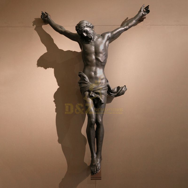 Beautiful Design Bronze Jesus On Cross Statue