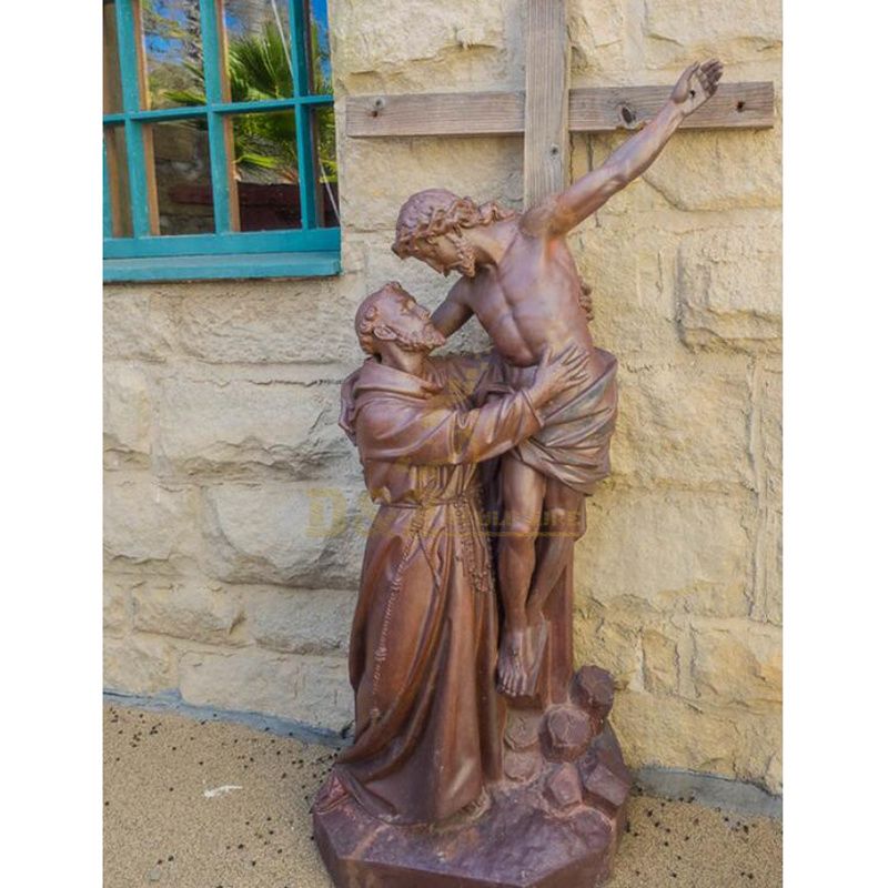 Catholic Religious Sculpture Bronze Jesus With Children Statue
