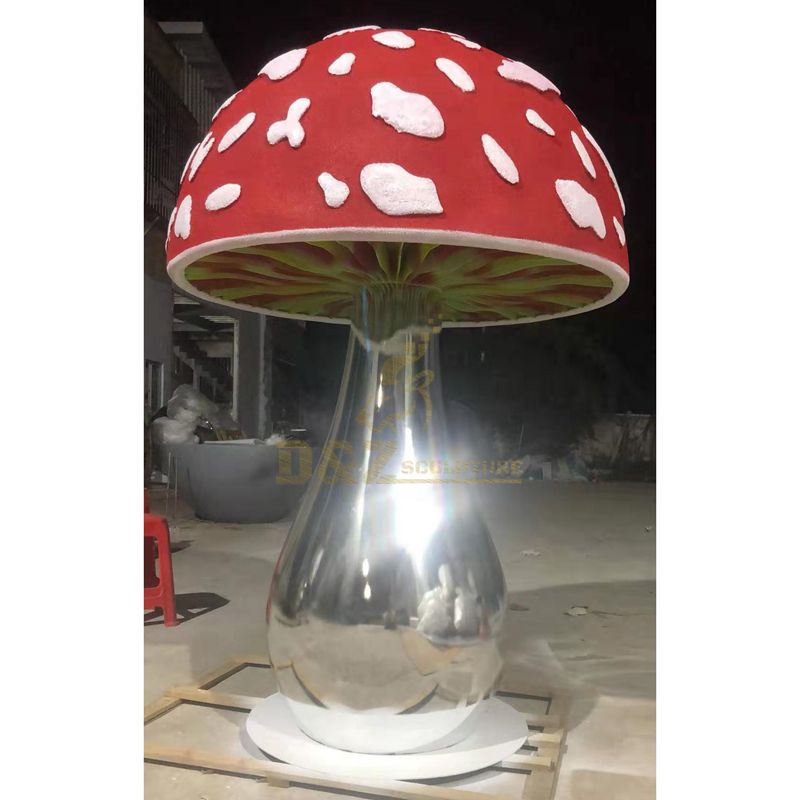 Outdoor Garden Decorative Landscape Metal Mushroom Stainless Steel Sculpture