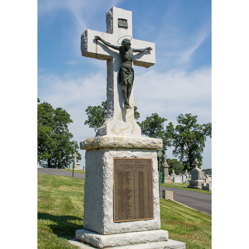 Outdoor Decor Christianity And The Cross Bronze Jesus Statue For Sale