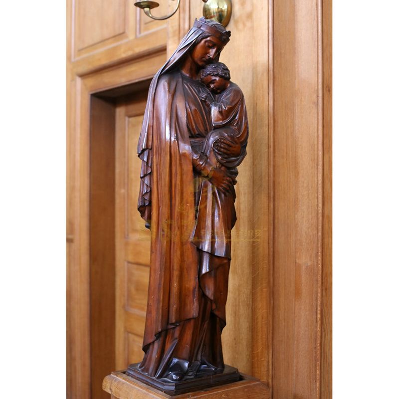 Church Decoration Sculpture Life Size Bronze Virgin Mary Fatima Statue