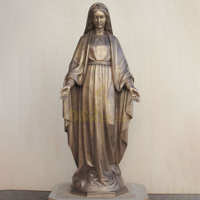 Cheap Factory Price Christianity Bronze Virgin Mary Statue