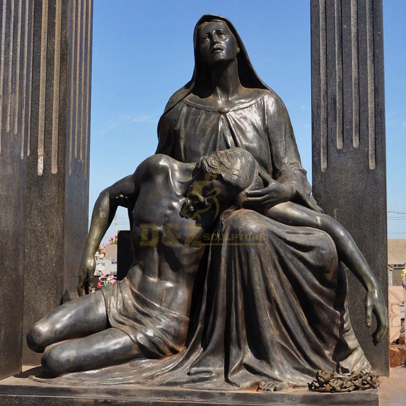 Outdoor Sculpture Life Size Bronze Virgin Mary Statue