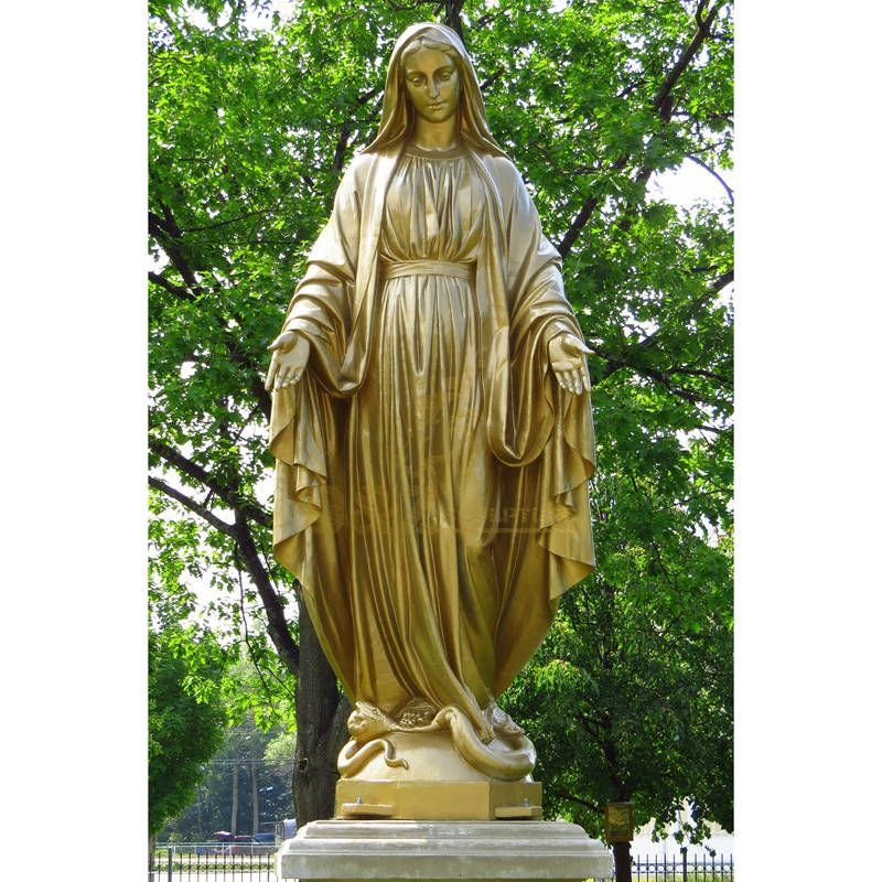 Church Decoration Sculpture Life Size Bronze Virgin Mary Fatima Statue