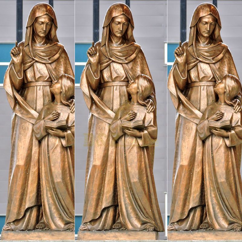 Hot Sale Life Size Bronze Saint Anne and Virgin Mary Statues For Decoration