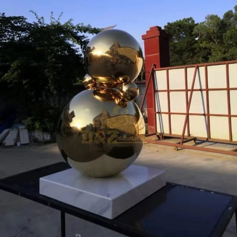 Outdoor Garden Decoration Stainless Steel Metal Ball Sculpture
