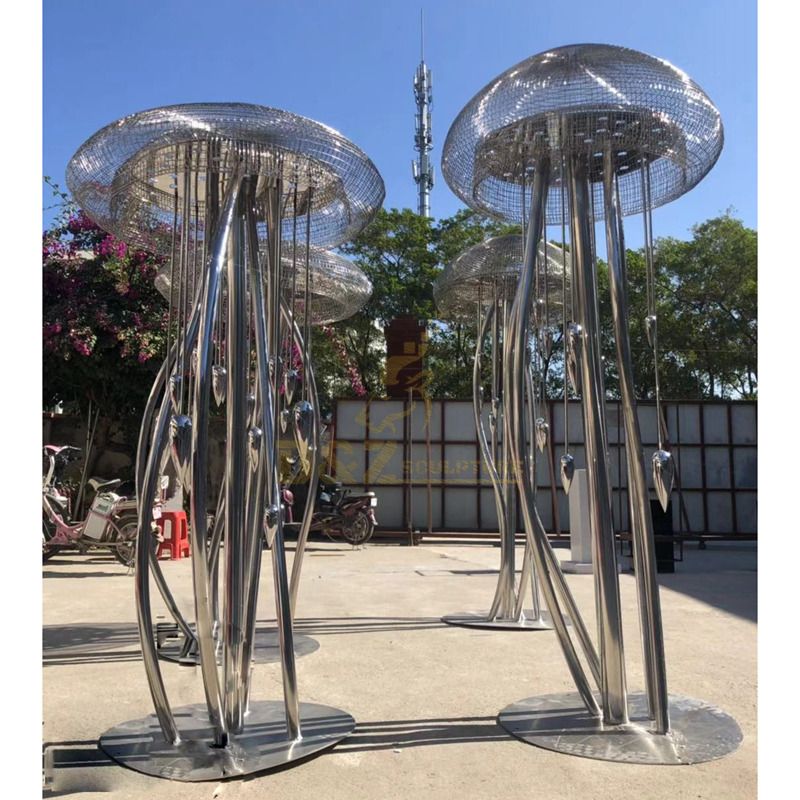 Outdoor Large Sculpture Stainless Steel Jellyfish Statue