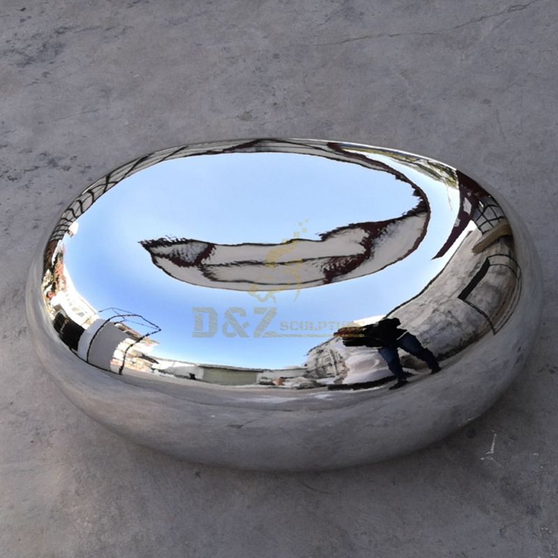 Outdoor Garden Art Decoration Metal Mirror Polish Stainless Steel Sculpture