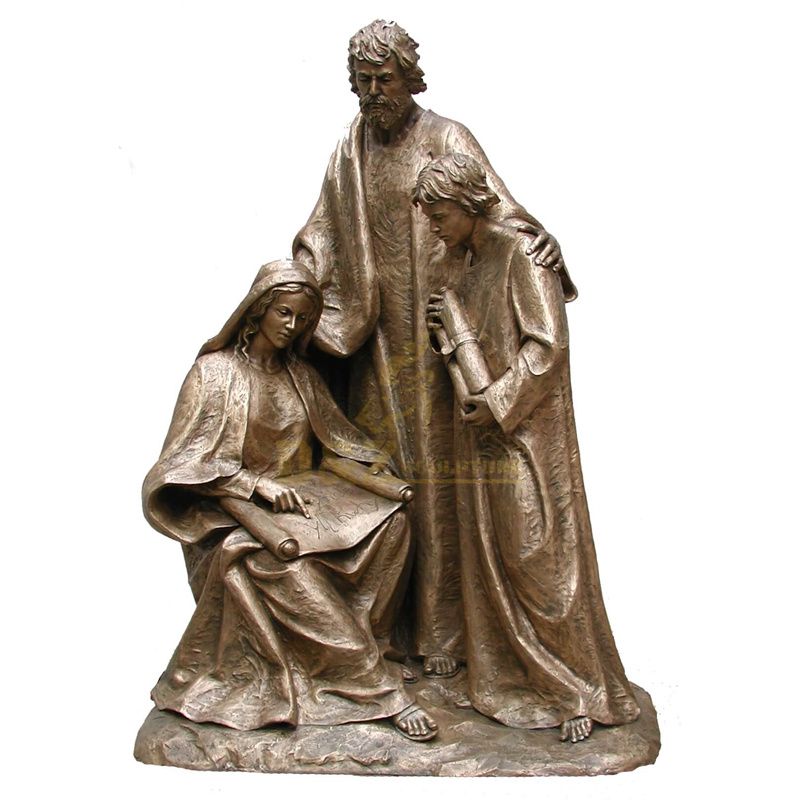 Hot Sale Religious Catholic Life Size Bronze Jesus Holy Family Garden Statues