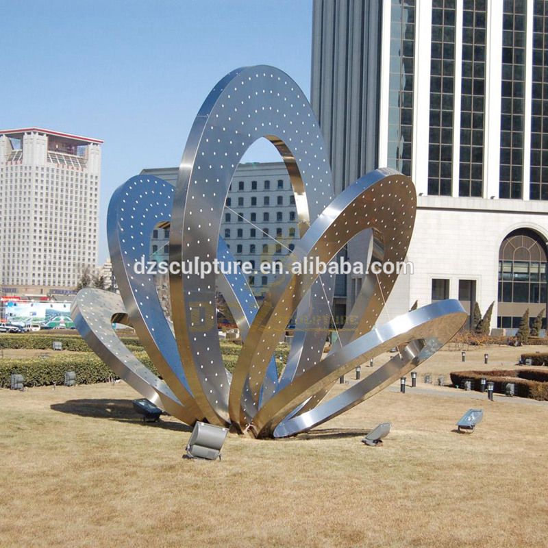 Outdoor Round Stainless Steel Metal Modern Art Sculpture