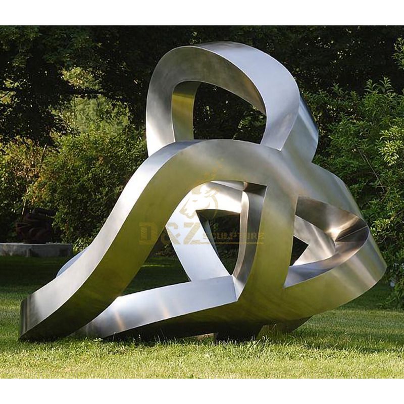 Large Stainless Steel Outdoor Geometric Modern Abstract Sculpture
