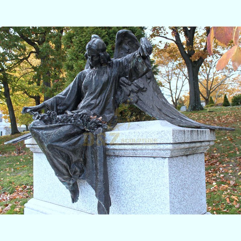 Popular Bronze Angel Tombstone Sculpture For Sale