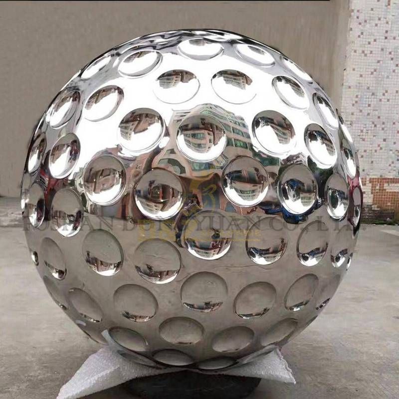 Mirror Polished Surface Stainless Steel Metal Ball Sculpture