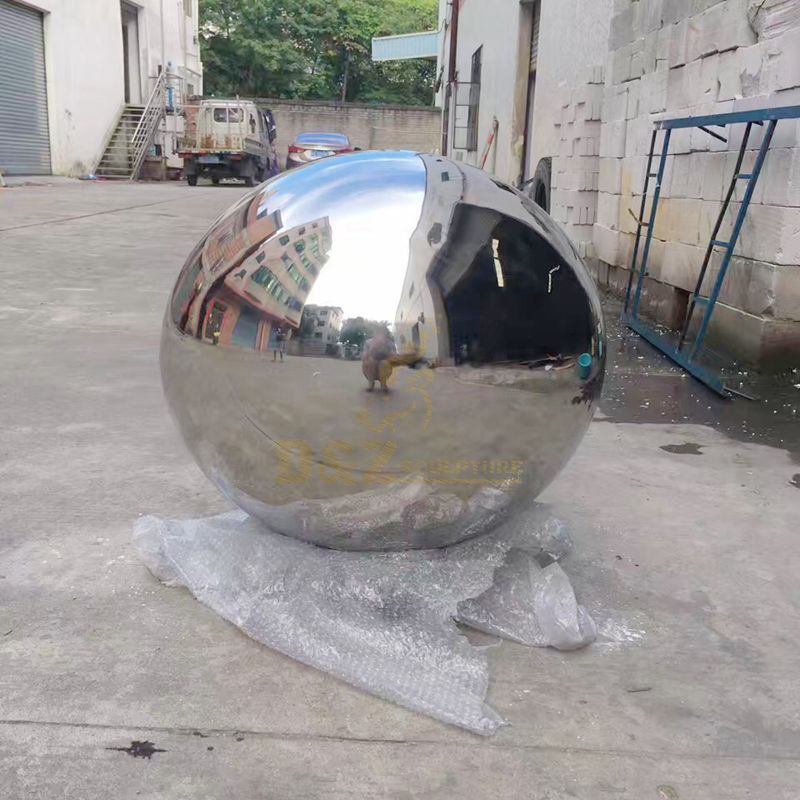 Modern Stainless Steel Ball Sculpture
