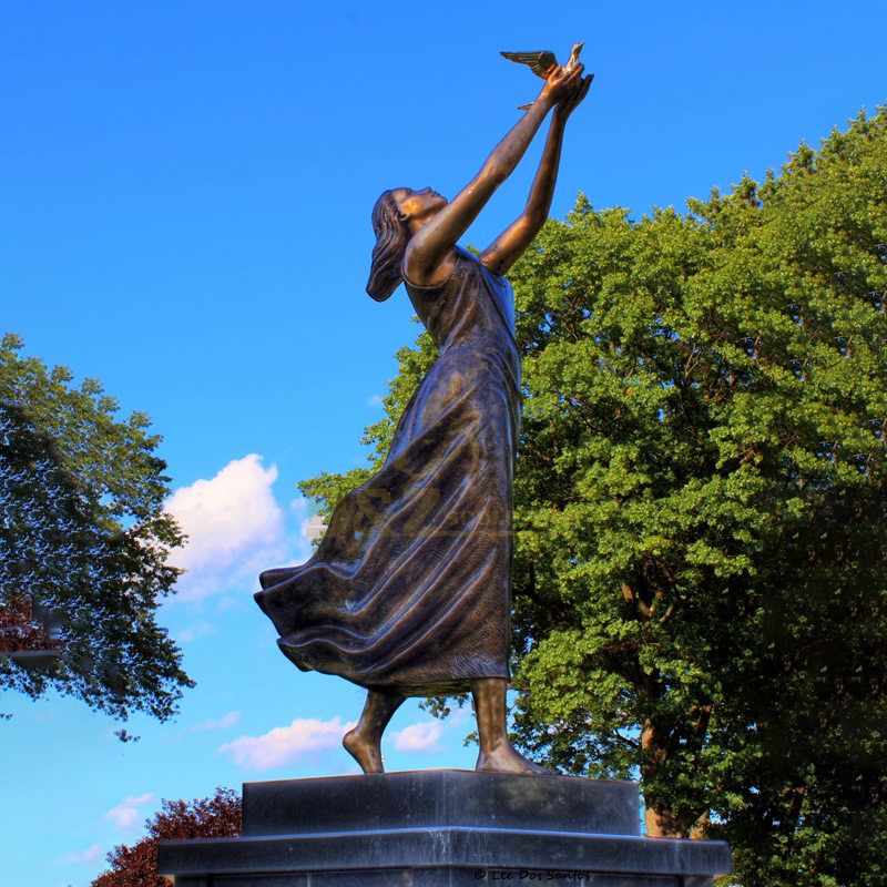 Life Size Religious Winged Bronze Angel Statue For Sale