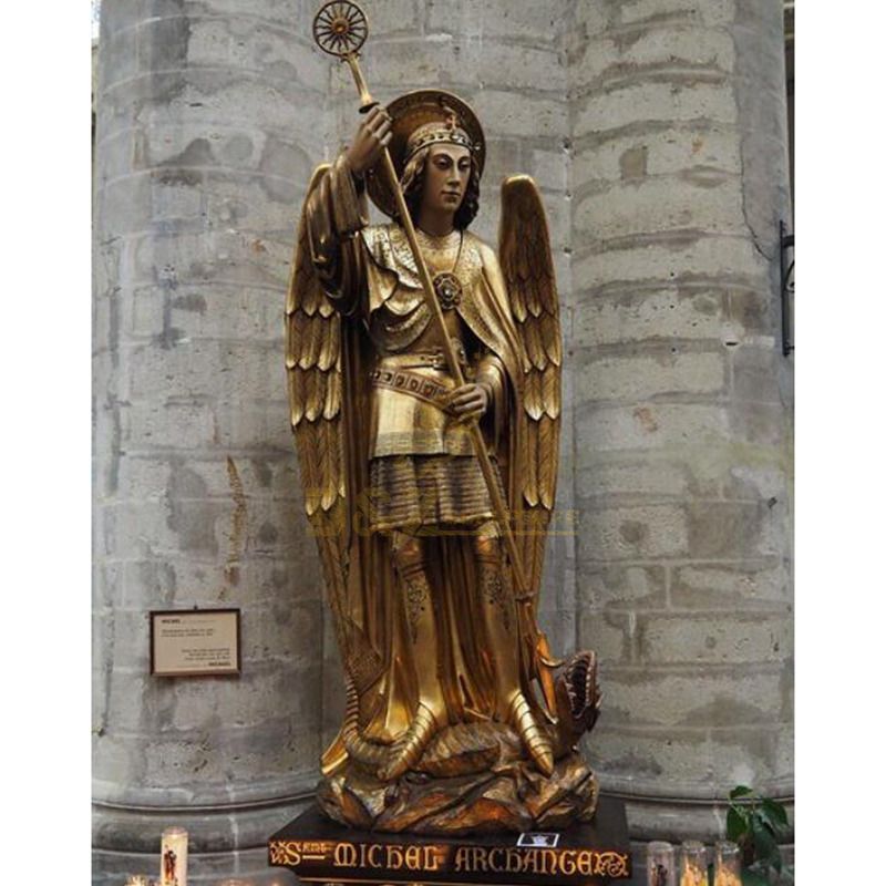 High Quality Decorative Religious Art Casting Bronze Angel Wings Sculpture