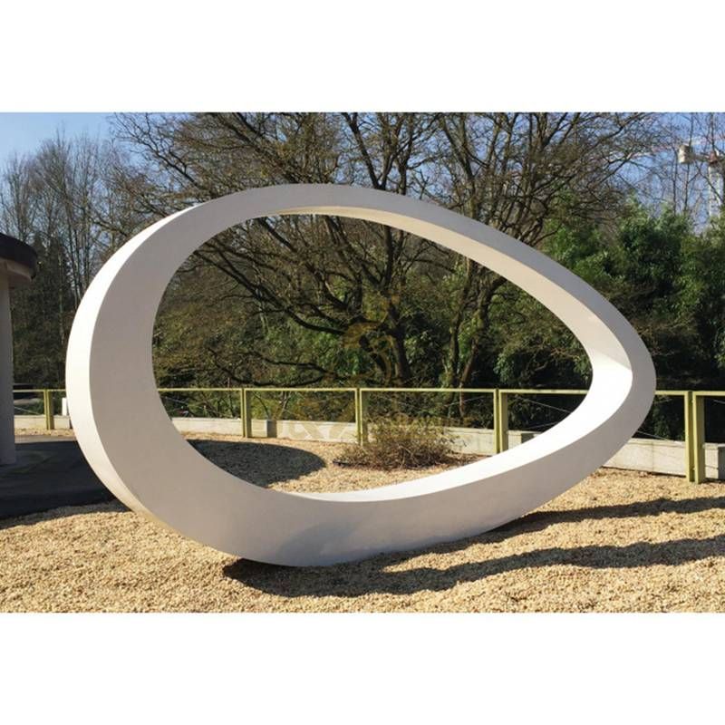 Outdoor Large Circular Design Stainless Steel Metal Sculpture