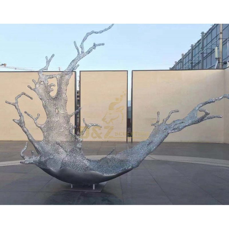 Large Outdoor Garden Decoration Stainless Steel Water Splash Sculpture