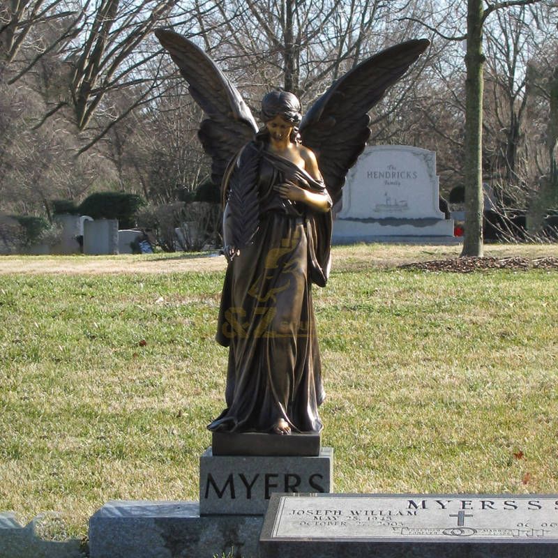 Life Size Bronze Guardian Angel Statue