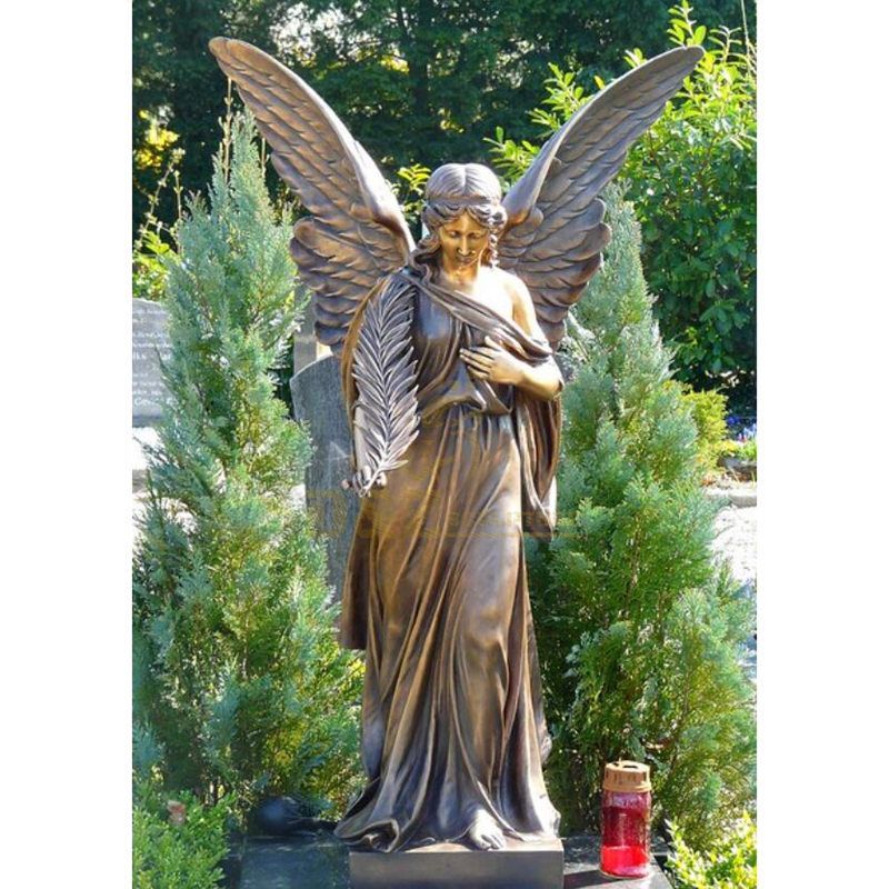 Hotsale High Quality Metal Crafts Winged Bronze Angel Statue