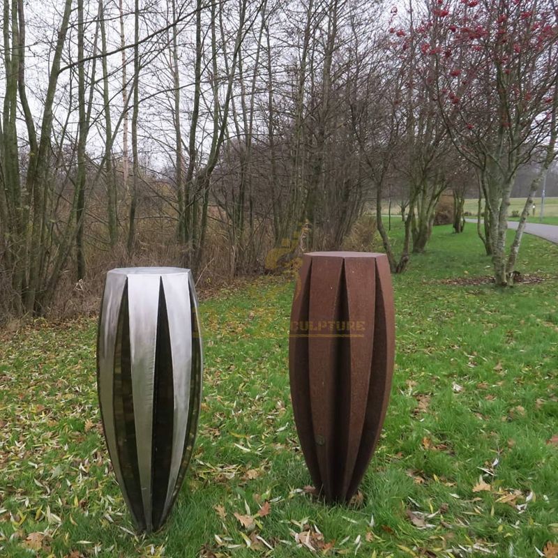 Large Stainless Steel Corten Steel Modern Metal Sculpture