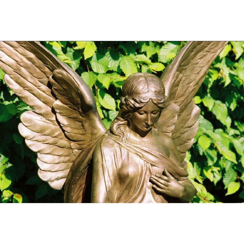 Bronze Finished Metal Sculpture Bronze Angel Statue