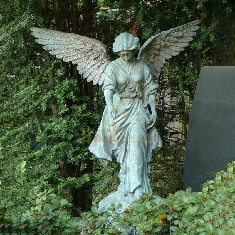 Large Outdoor Garden Bronze Water Fountain With Lady Angel Statues