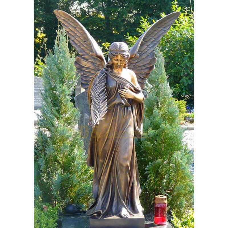 Bronze Finished Metal Sculpture Bronze Angel Statue