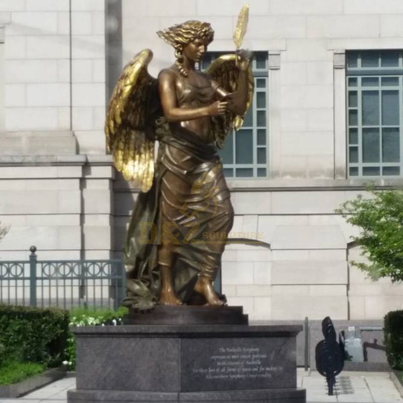 Garden Angel Statue Large Bronze Fountain