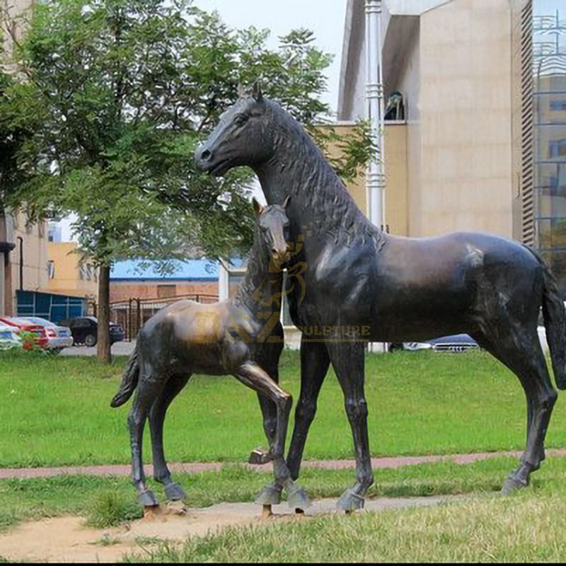 Outdoor Decorative Sculpture Bronze Horse Statue